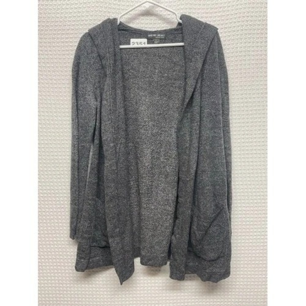 Barefoot Dreams Cozychic Lite‎ Pockets Hooded Open Front Cardigan Women M China